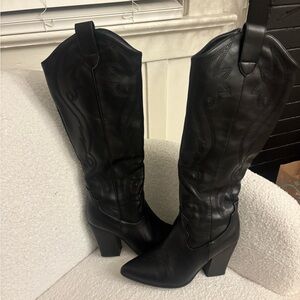 Dream Pairs Black Heeled Boots